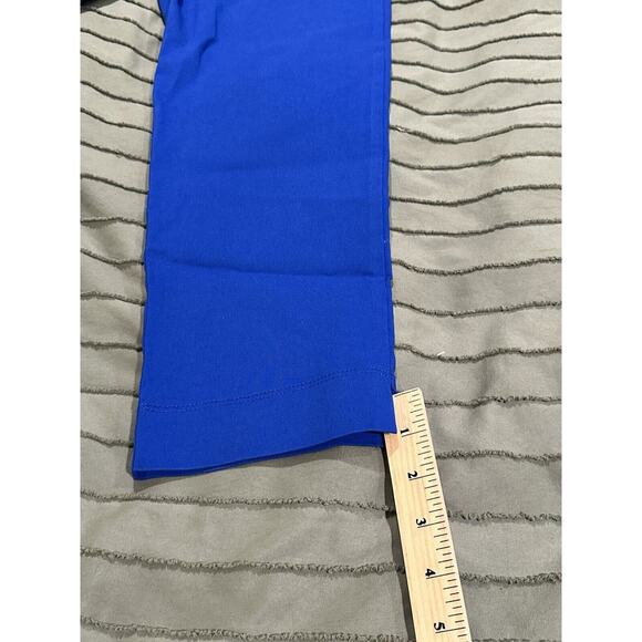 Ciara Sun Woo Blue Pull On Stretch Skinny Cropped Pants Women's Size L Large - Picture 3 of 6